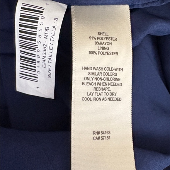 Eliza J Tweed Short Sleeve Shift Dress in Medium Blue - NEW - Size 8 - Picture 7 of 9